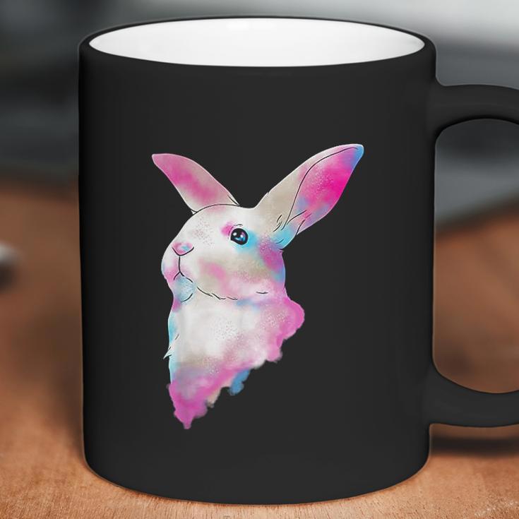 Cute Space Rainbow Gaussian Blur Rabbit Galactic Bunny Coffee Mug