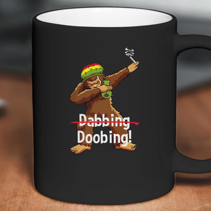 Dabbing Bigfoot Tee Shirt Smoking Cannabis Coffee Mug