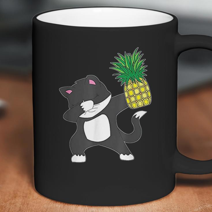 Dabbing Kitty Cat Pineapple Aloha Beach Hawaiian Dance Coffee Mug