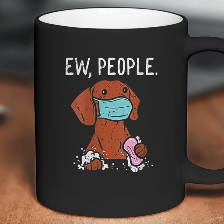 Dachshund Ew People Social Distancing Coffee Mug