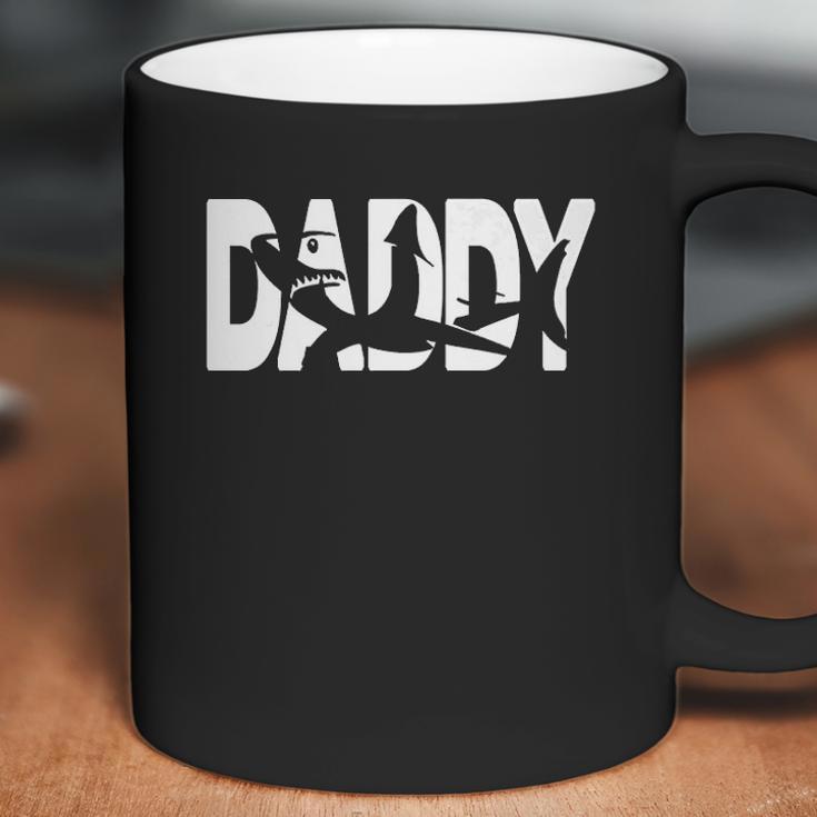 Basic Daddy Shark Design Dad Birthday Gifts Coffee Mug