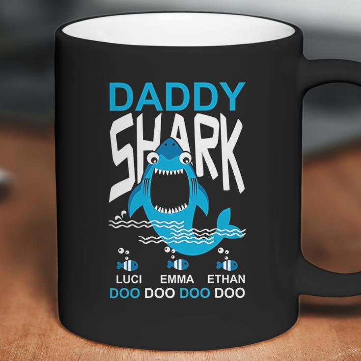 Daddy Shark Kids Name Coffee Mug