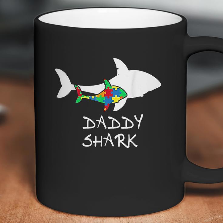 Daddy Shark Puzzle Dad Birthday Gifts Coffee Mug