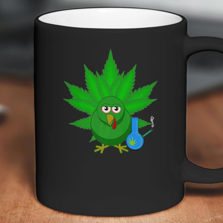 Danksgiving Thanksgiving Turkey Weed Cannabis Pot 420 Coffee Mug