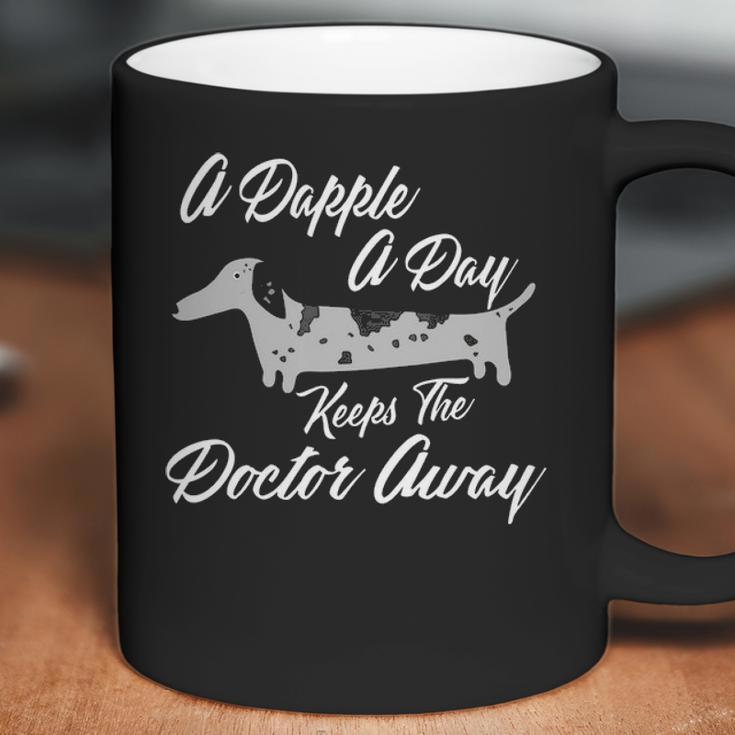 A Dapple A Day Keeps The Doctor Away Dachshund Coffee Mug