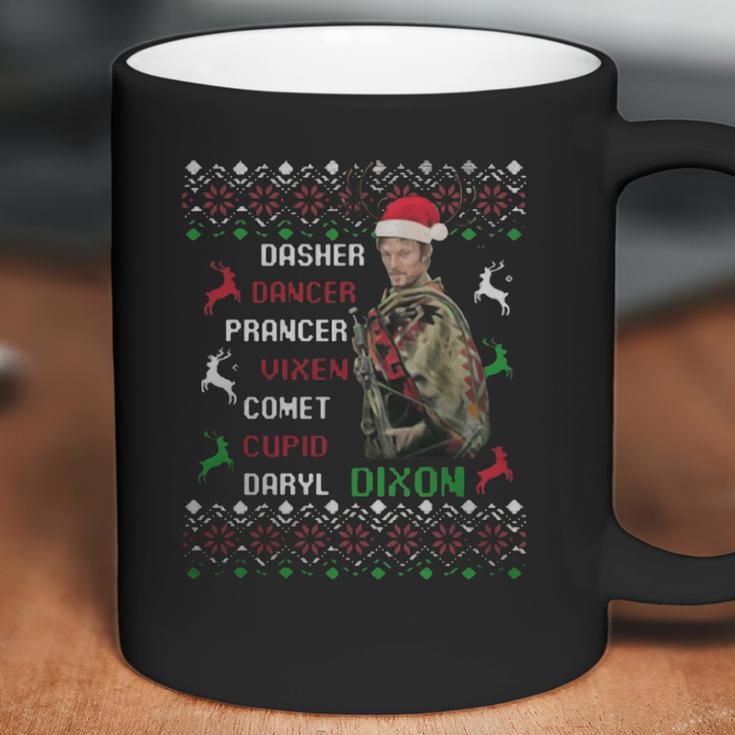 Daryl Dixon Dasher Dancer Prancer Vixen Cupid Ugly Christmas Coffee Mug