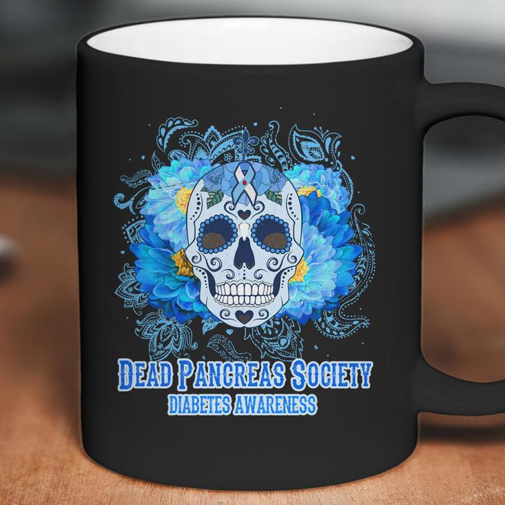 Dead Pancreas Society Diabetes Awareness Sugar Skull Coffee Mug