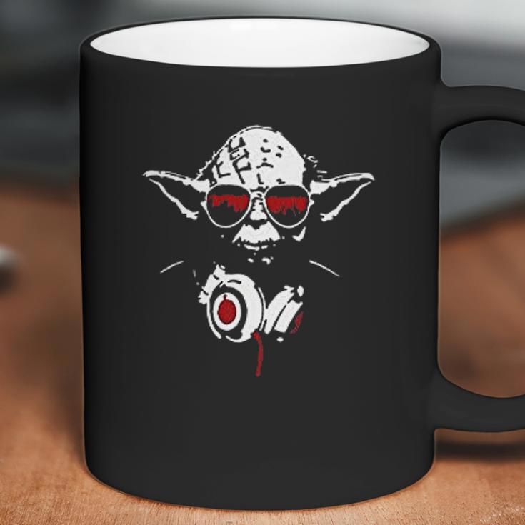 Decal Serpent Yoda Inspired Music Dj Headphones Crew Neck Cotton Coffee Mug