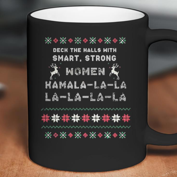 Deck The Halls With Smartstrong Woman Kamala Funny ChristmasCoffee Mug