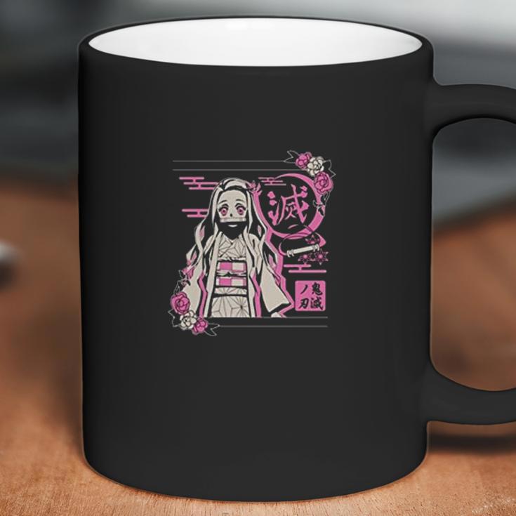 Demon Slayer Graphic In Pink Coffee Mug