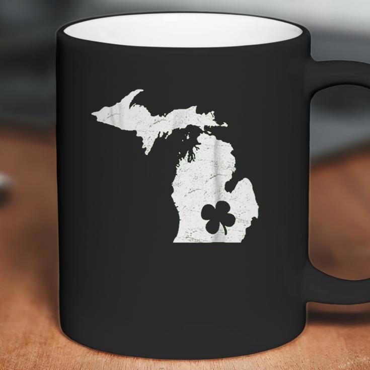 Detroit Michigan Shamrock St Patricks Day Mitten Coffee Mug