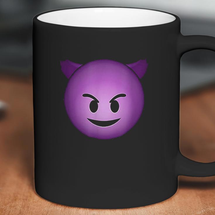 Devil Face Emoji Funny Halloween Gift For Men Women Kids Coffee Mug