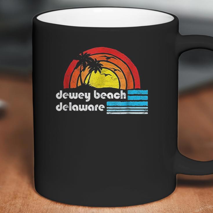 Dewey Beach Delaware Retro 80S Surfer Vibe Coffee Mug