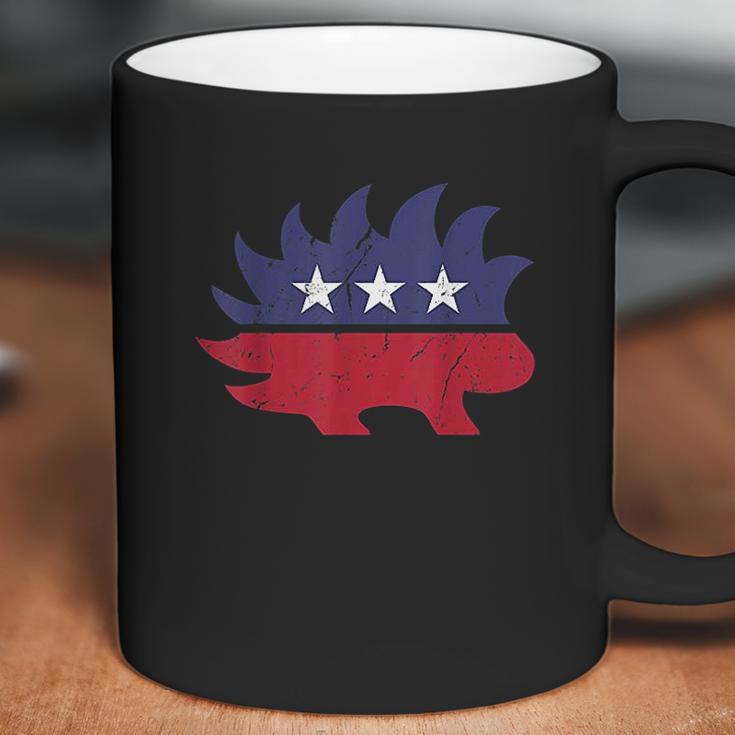 Distressed Libertarian Porcupine Party Coffee Mug