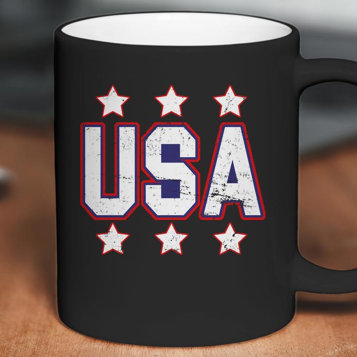 Distressed Usa Patriotic Logo Coffee Mug