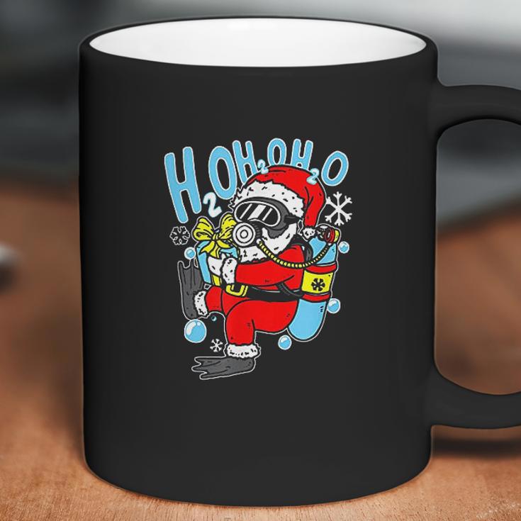 Diving Santa H2o H2o H2o Funny Christmas Dive Scuba Diver Coffee Mug