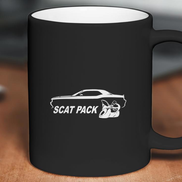 Dodge Challenger Scat Pack Classic Outline Design Coffee Mug