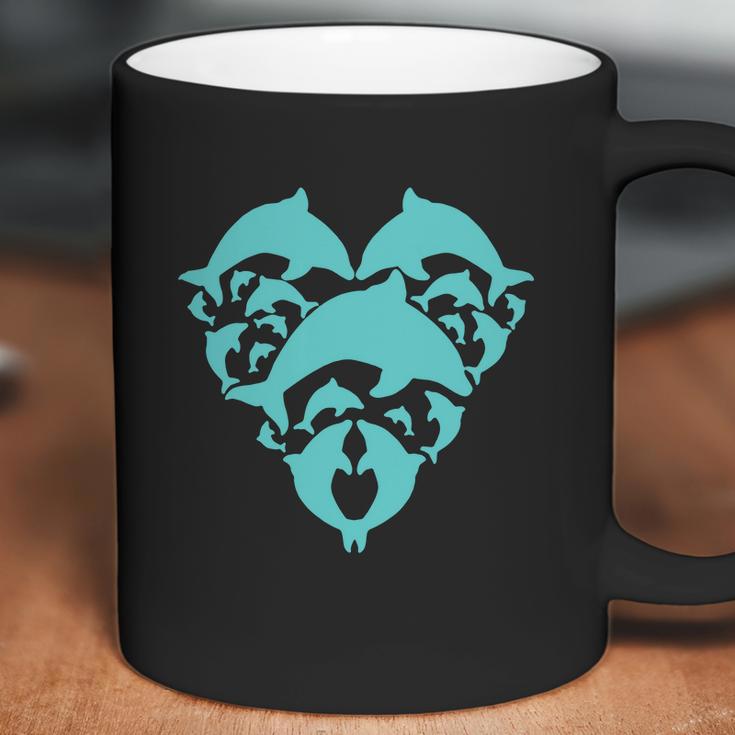 Dolphin Heart Coffee Mug