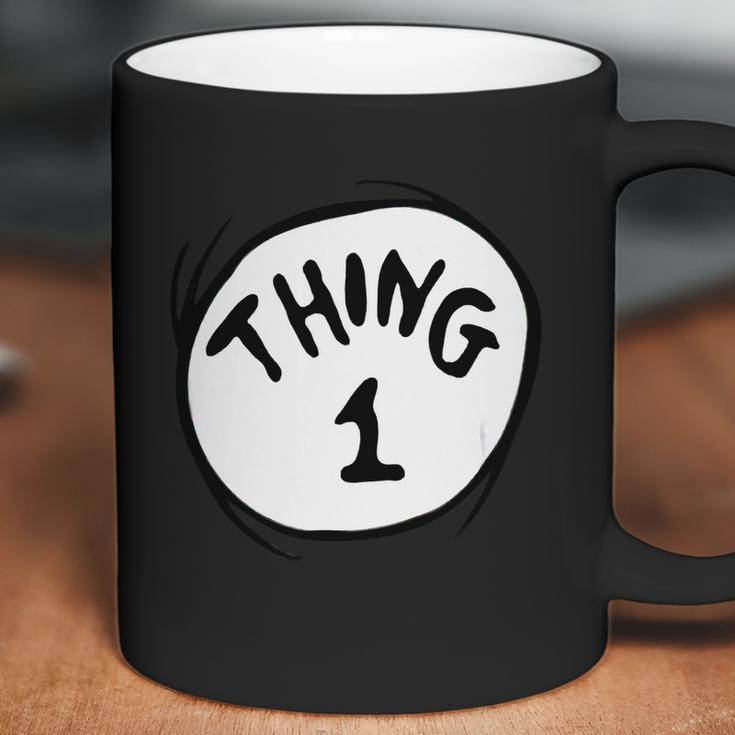 Dr Seuss Thing 1 Emblem Red Coffee Mug