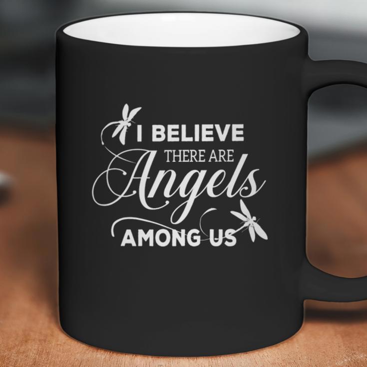 Dragonfly I Believe There Are Angels Among Us Coffee Mug