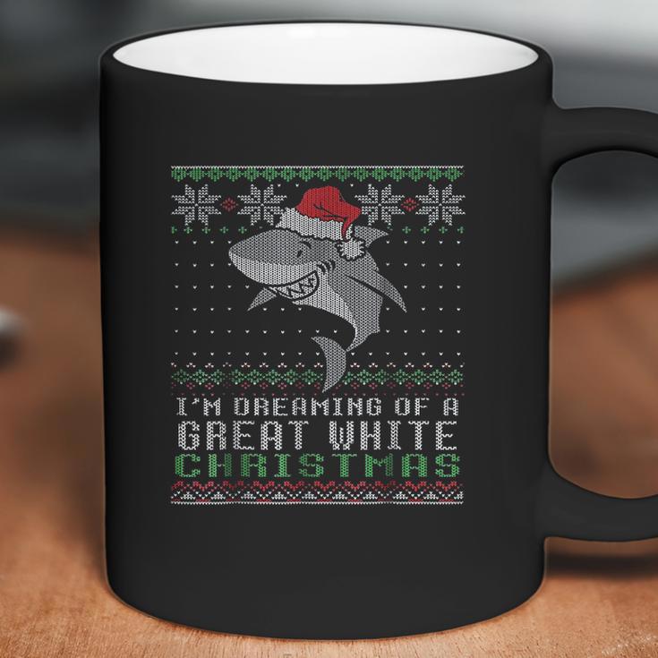 Im Dreaming Of A Great White Christmas Shark Coffee Mug