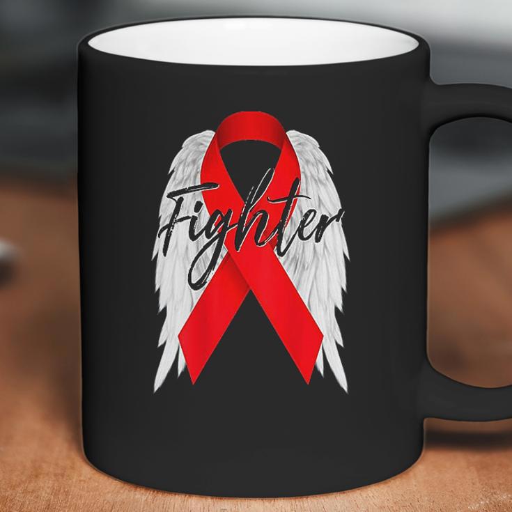 Drug Addiction Survivor Red Ribbon Recovery Coffee Mug