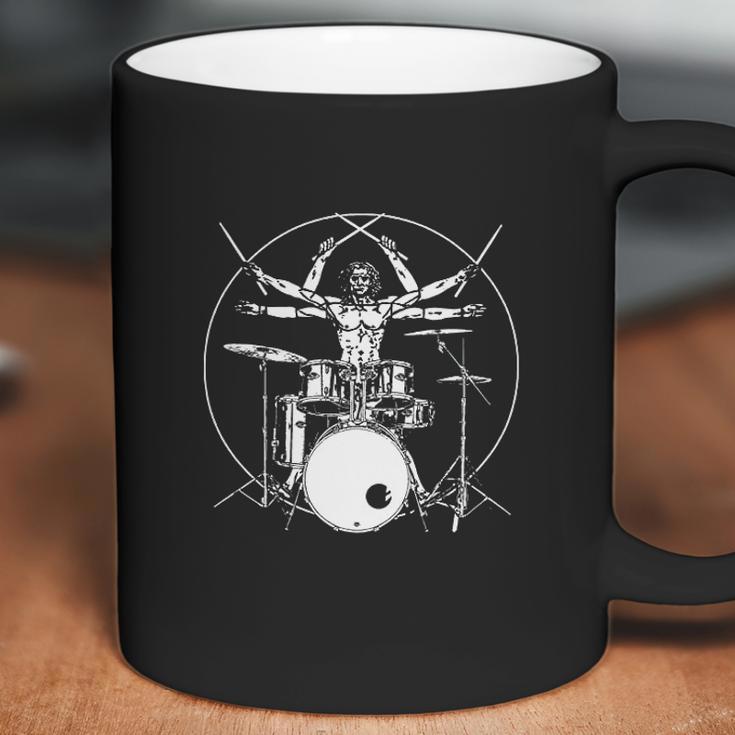 Drumming Gift Drum Da Vinci Vitruvian Man Drummer Coffee Mug