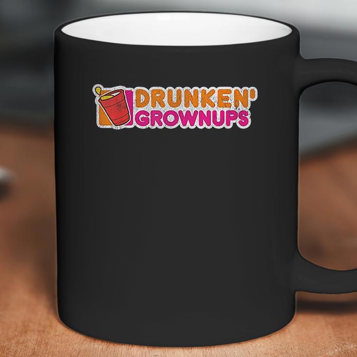 Drunken Grownups Drunkin Party Funny Drinking Vintage Joke Coffee Mug