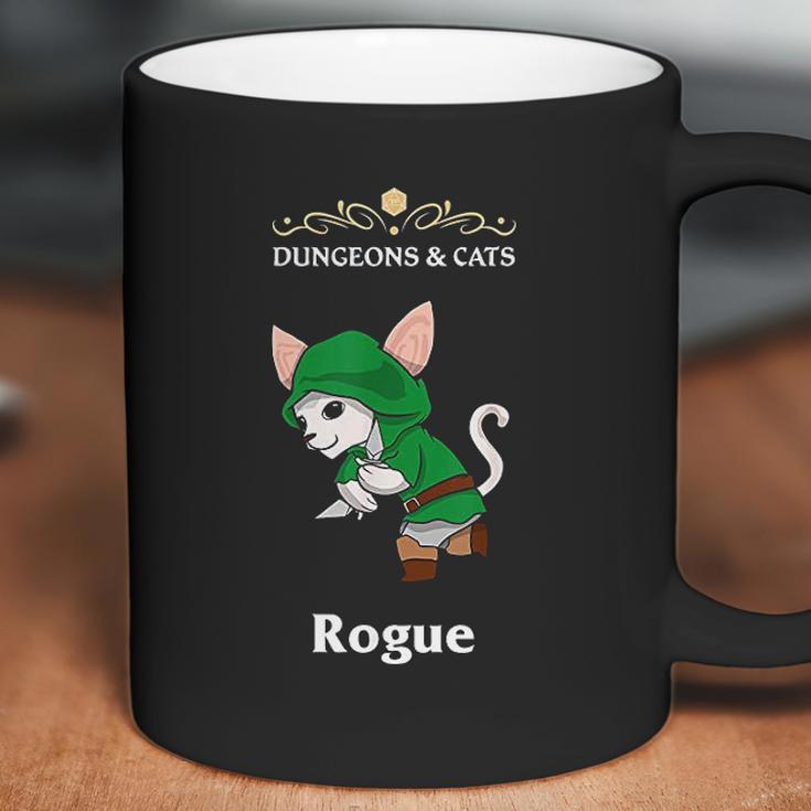 Dungeons And Cat Rogue Roleplaying Fantasy Gamers Coffee Mug