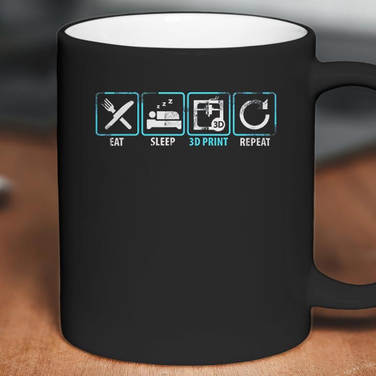 Eat Sleep 3D Print Repeat Filament 3D Printer Tech Gift Coffee Mug