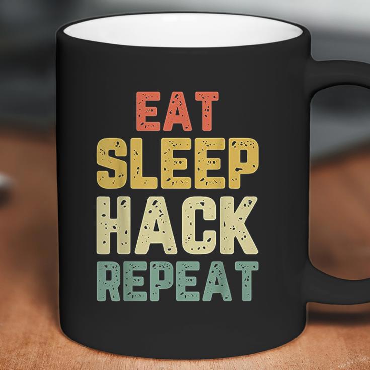 Eat Sleep Hack Hacker Hacking Funny Gift Coffee Mug