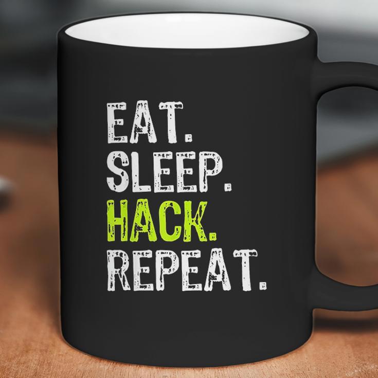 Eat Sleep Hack Hacker Hacking Security Funny Gift Coffee Mug