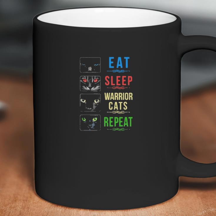 Eat Sleep Warrior Cats Repeat Coffee Mug