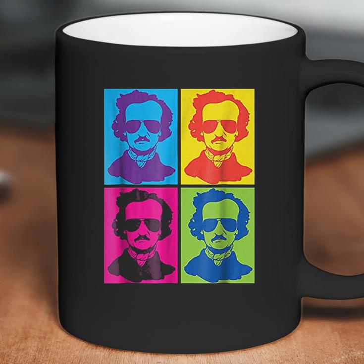 Edgar Allan Poe Gift Literary Gothic Pop Art Colors Coffee Mug