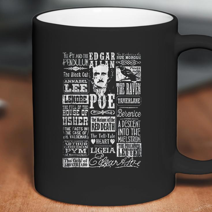 Edgar Allan Poe Poems Quotes Raven Literature Coffee Mug