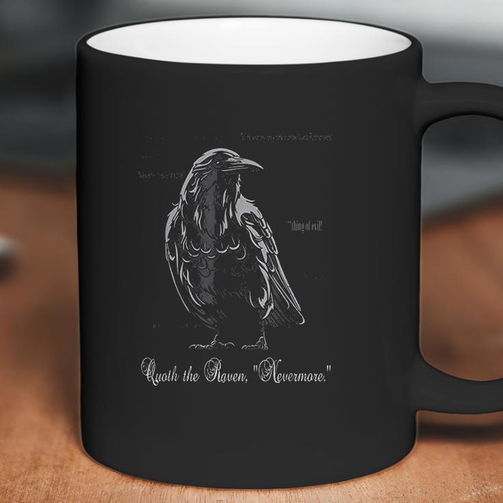 Edgar Allan Poe Quoth The Raven Nevermore Coffee Mug