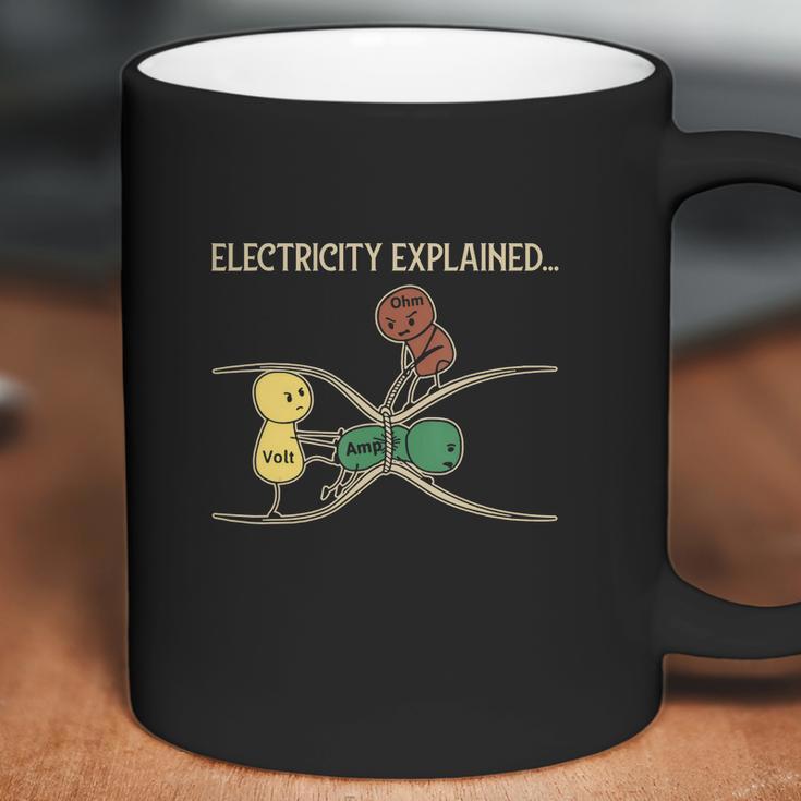 Electricity Explained Funny Ohm Volt Ampe Physics Coffee Mug