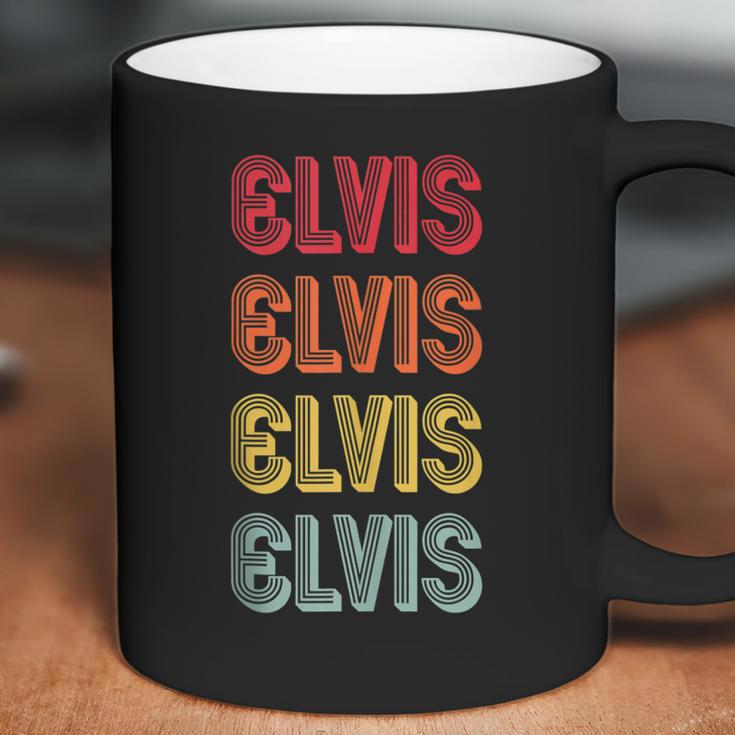 Elvis Name Personalized Funny Retro Vintage Birthday Coffee Mug