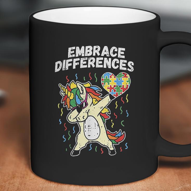 Embrace Differences Dabbing Unicorn Coffee Mug