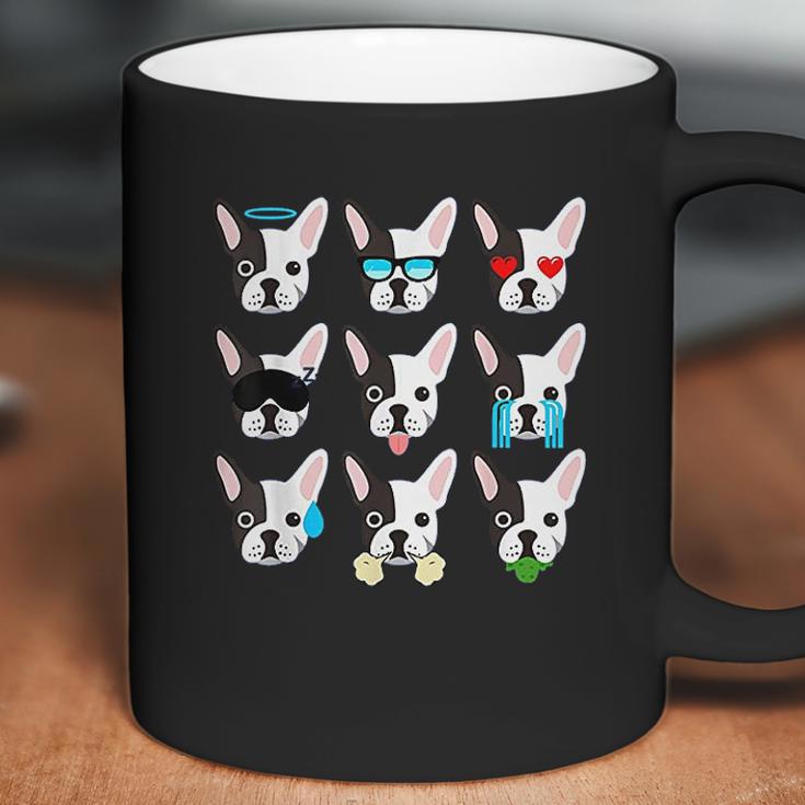 Emoji Boston Terrier Dog Faces Coffee Mug