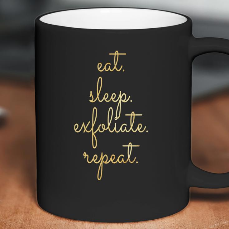 Esthetician Supplies Eat Sleep Exfoliate Coffee Mug