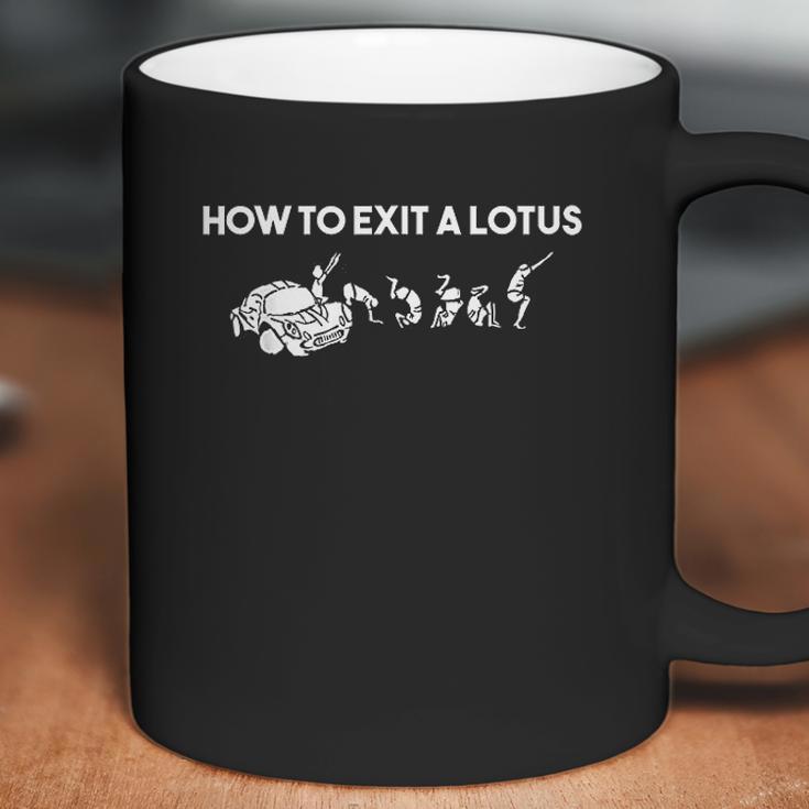 How To Exit A Lotus Racing Car Funny Joke Autocross Drag Coffee Mug