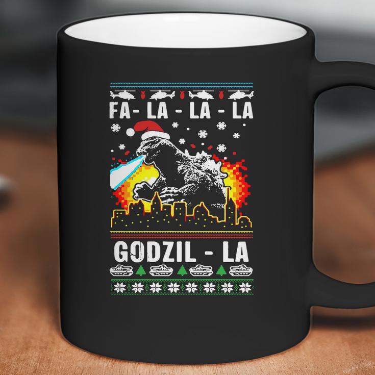 Fa La La La Godzilla Ugly Christmas Coffee Mug