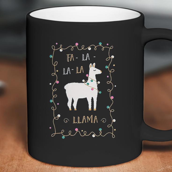 Fa La La La Llama Southern Charm Collection On A Navy Coffee Mug