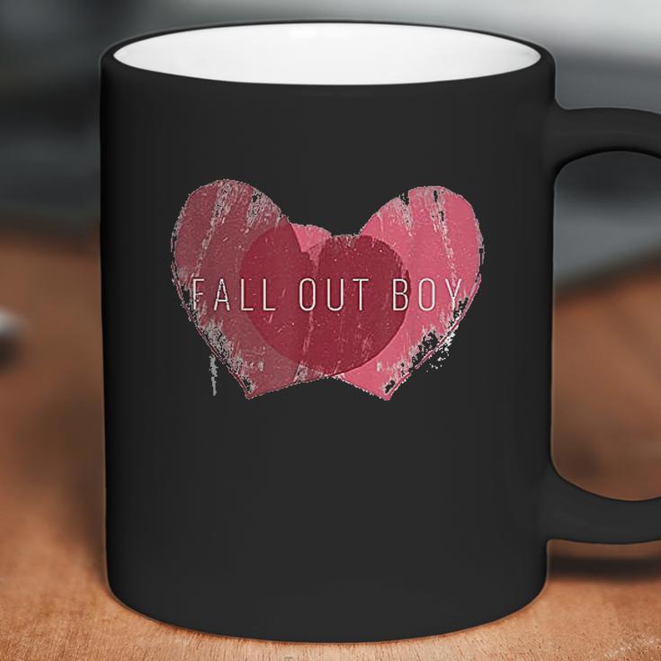 Fall Out Boy Weathered Hearts Coffee Mug