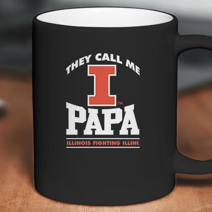 Fanprint Illinois Fighting Illini They Call Me Papa Coffee Mug