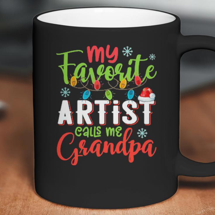 My Favorite Artist Calls Me Grandpa Sweater Xmas Light Coffee Mug