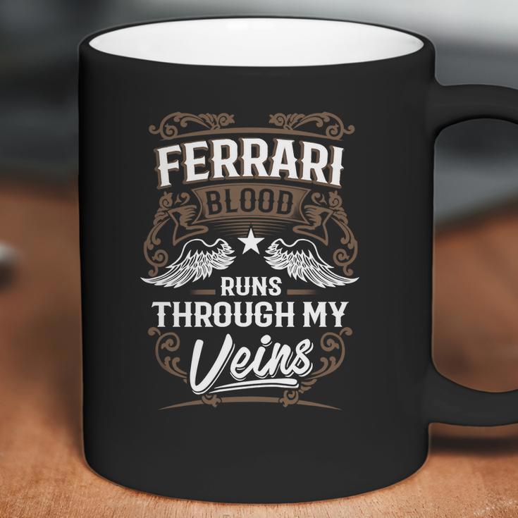 Ferrari Blood Runs Through My Veins Legend Name GiftsShirt Coffee Mug