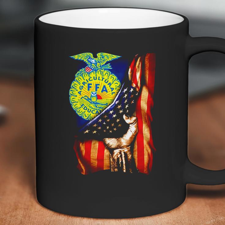 Ffa Emblem Inside American Flag Coffee Mug