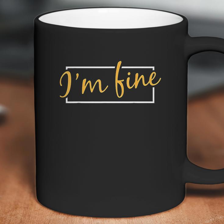 I Am Fine Graphic Zombie Slash Halloween Coffee Mug